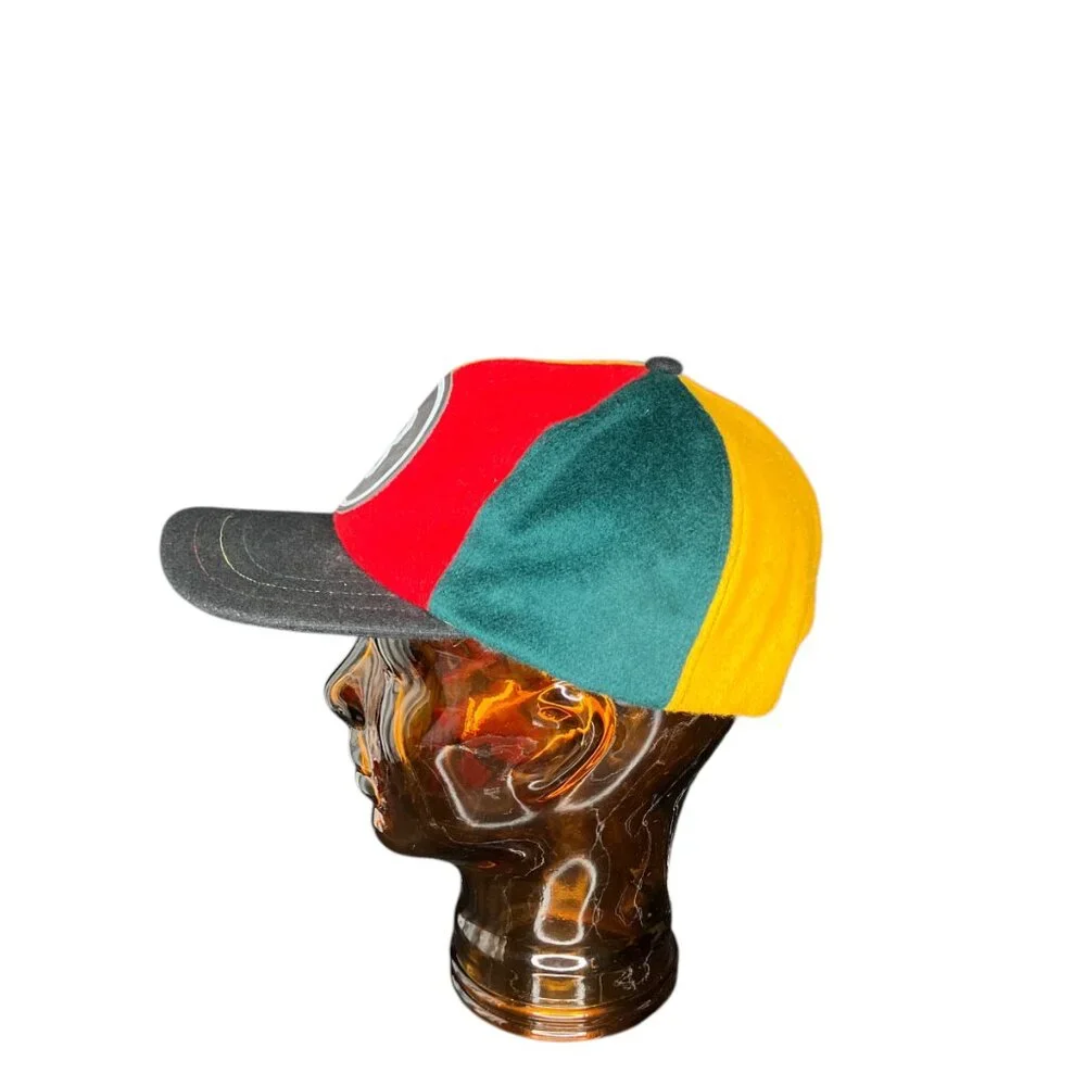 Vintage Magic 8 Ball‎ Red Snapback Cap Hat Union Made In USA Wool Adjustable